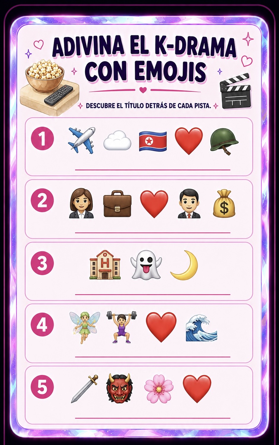 ADIVINA EL K-DRAMA CON EMOJIS